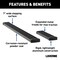 Luverne Grip Step 7" x 36", 100" Black Aluminum Running Boards Ram ProMaster 415100-401477 - alternate 5